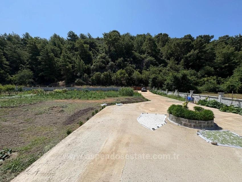Freistehendes Holzhaus Mit 120 M² Wohnfläche Auf Einem 2500 M² Großen Grundstück In Der Gegend Von Dalyan Karadağ