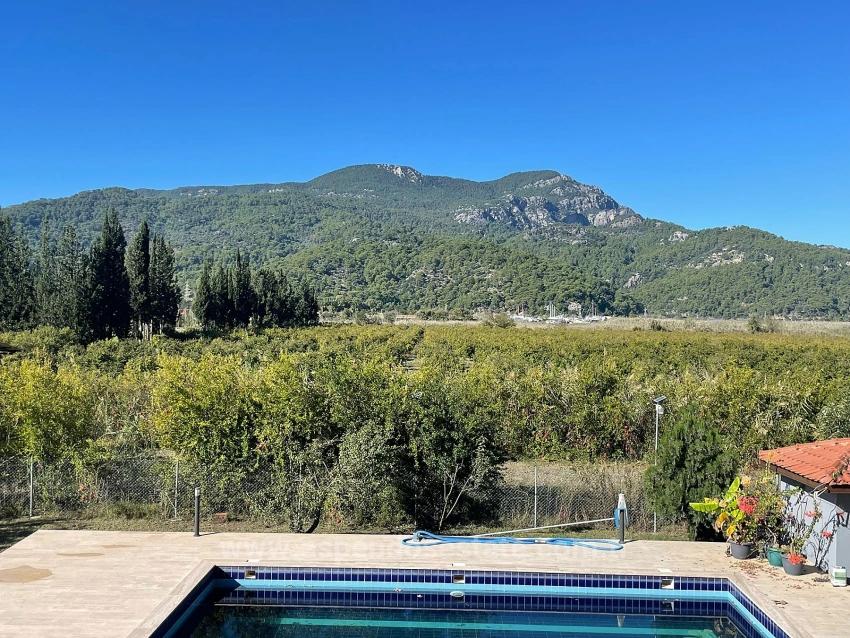 4+2 Villa For Sale On A 6000M2 Plot In Dalyan Gülpınar