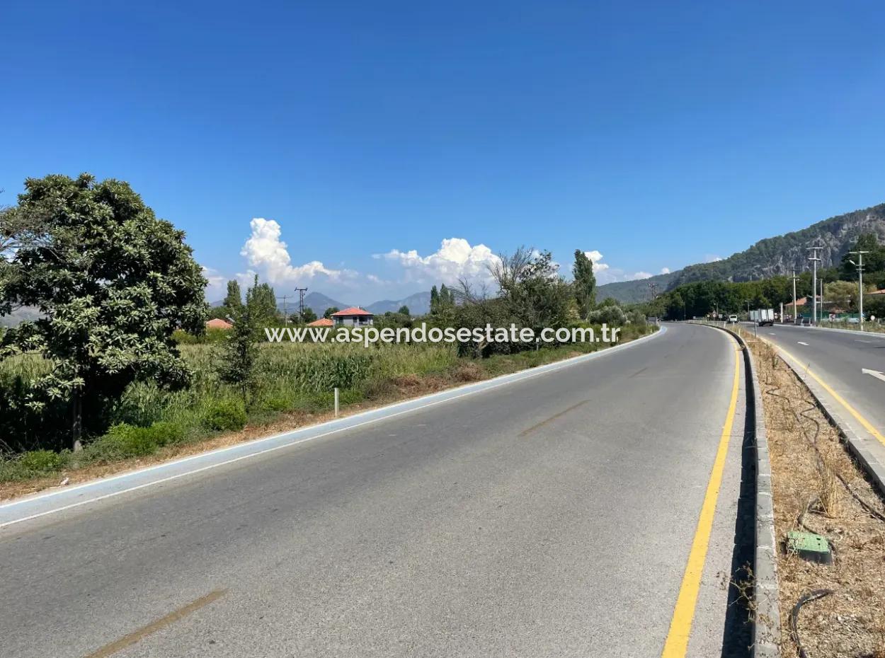 Dalyan Main Road Zero Land For Sale 8115M2 Commercial Land For Sale