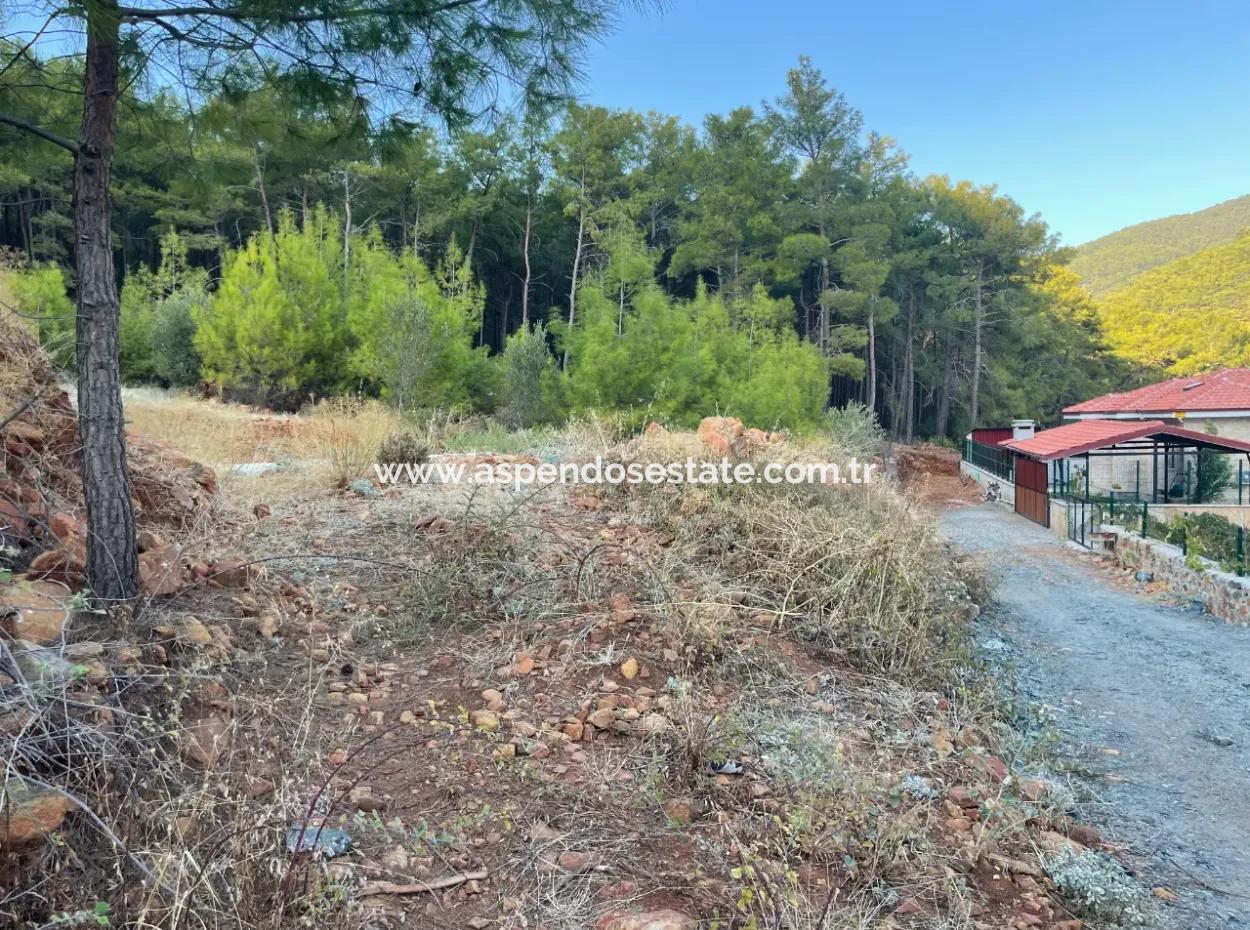 Land For Sale In Ekincik With Sea View 420M2 Zoned