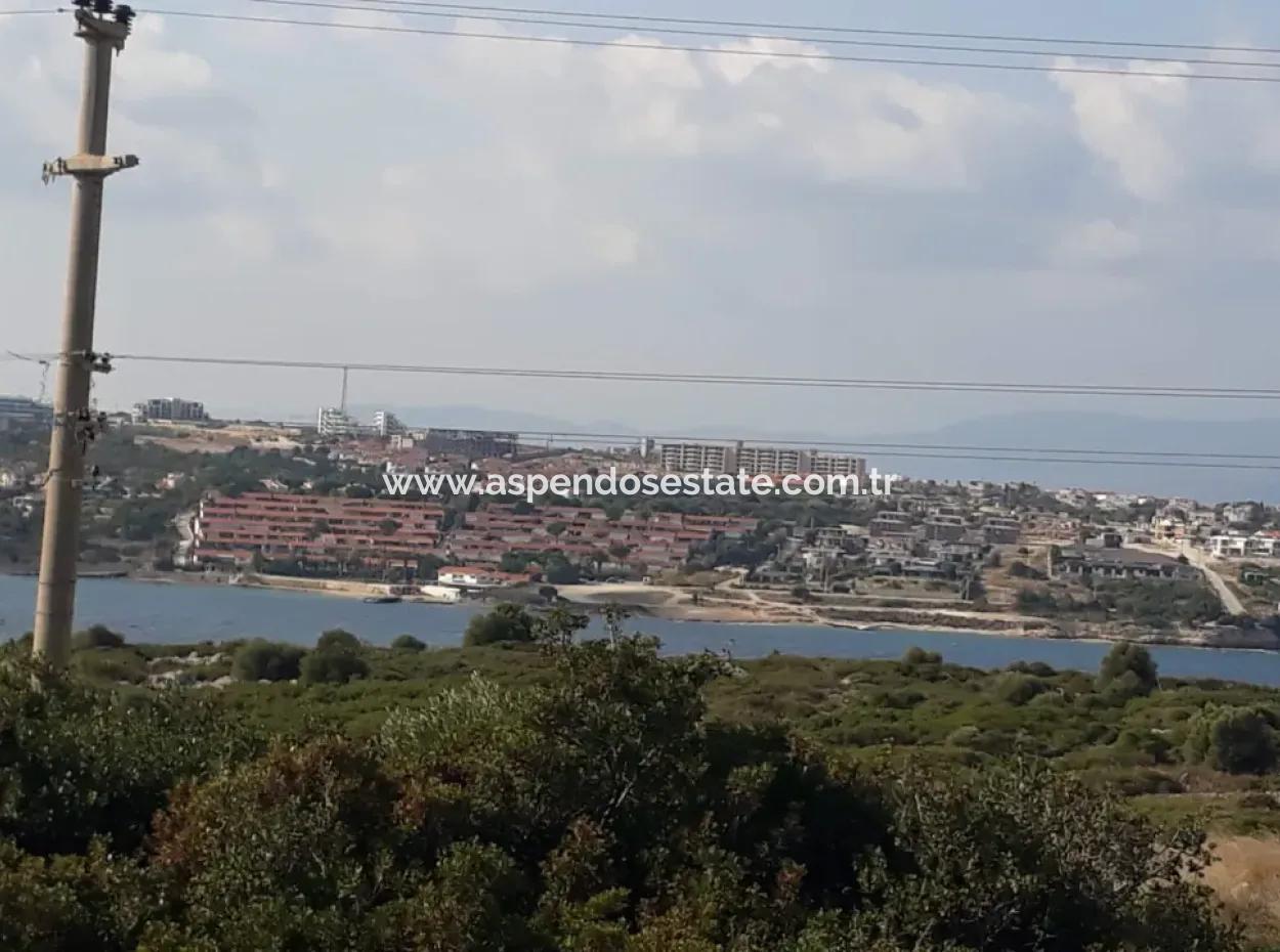 Land For Sale In Çeşme Dalyan Neighborhood With Full Sea View 1176M2 Zoning