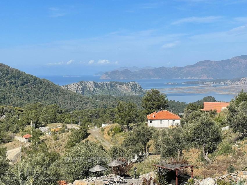 Gökbel'de Full Deniz Manzaralı 5000M2 Arsa İçerisinde Satılık Vıp Villa