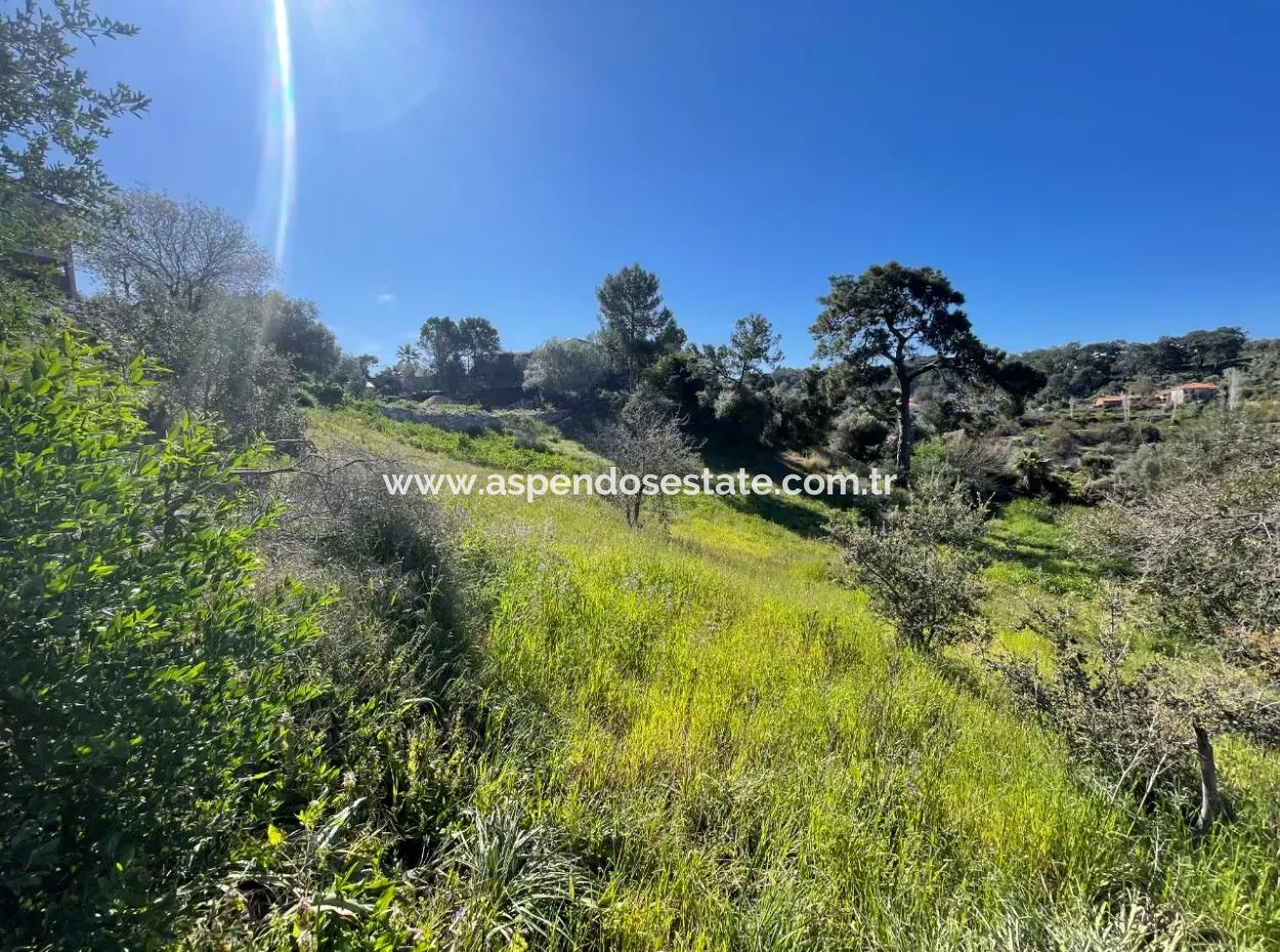 Gökbel'de Full Deniz Manzaralı 4,400M2 Arsa İçinde Satılık Köy Evi