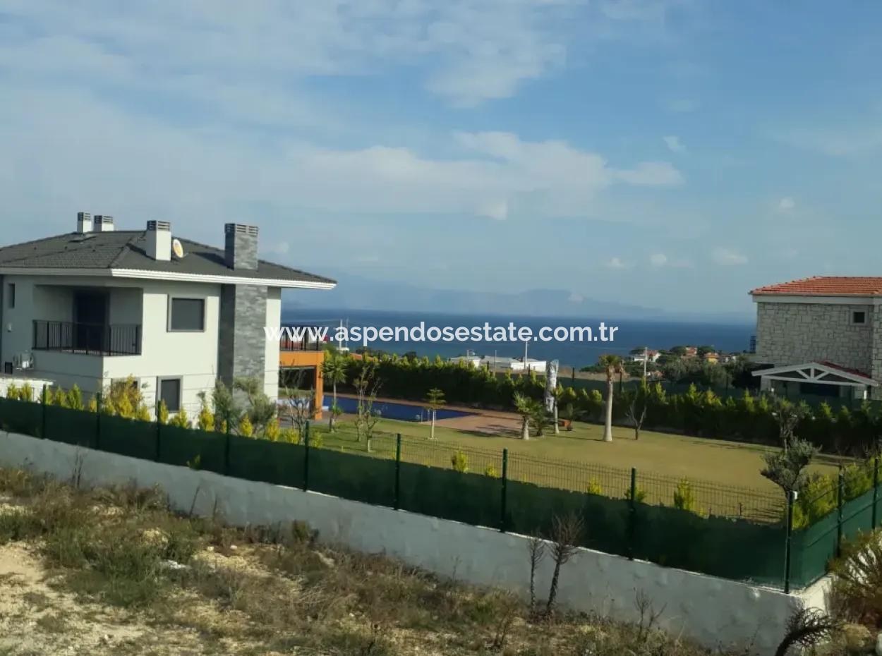 Çeşme Dalyan Mahallesinde Full Deniz Manzaralı 1176M2 İmarlı Satılık Arsa